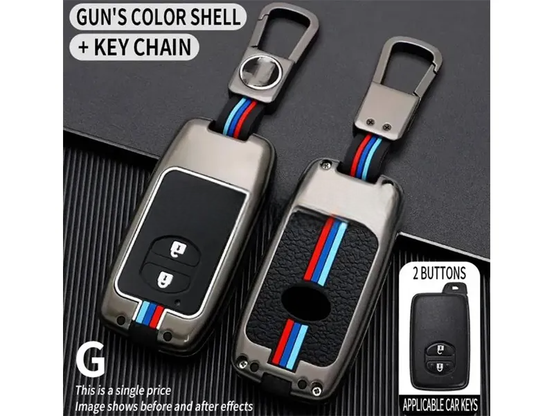 Toyota Prius Old Metal And Silicone KeyCover With KeyChain
