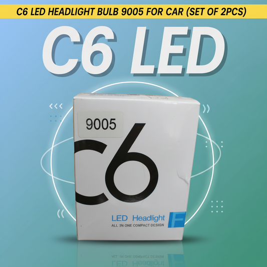 C6 LED Headlight Bulb 9005 For Car (Set of 2pcs)