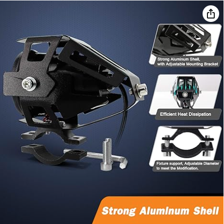 U7 LED Shooter Lamp – Dual Beam Motorcycle/Car Light Set (2pcs)