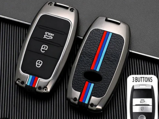 Luxury Metal key cover for KIA Sportage 2019-2025 | Zinc Alloy Metal Key Fob Cover for KIA Sportage