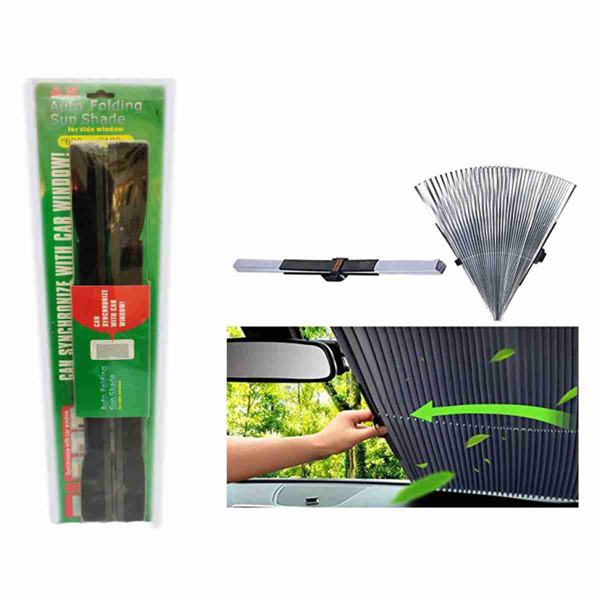 Side Door Auto Folding Sun Shade 2 Pcs