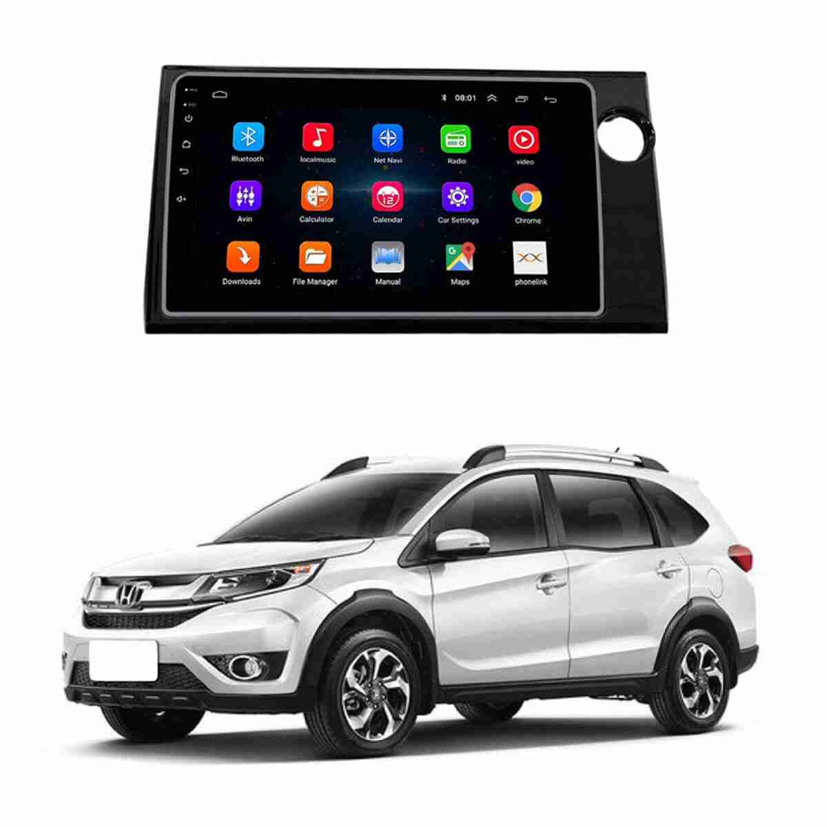 Honda BRV 2017 to 2019 Android Panel HD Player IPS Display Multimedia System