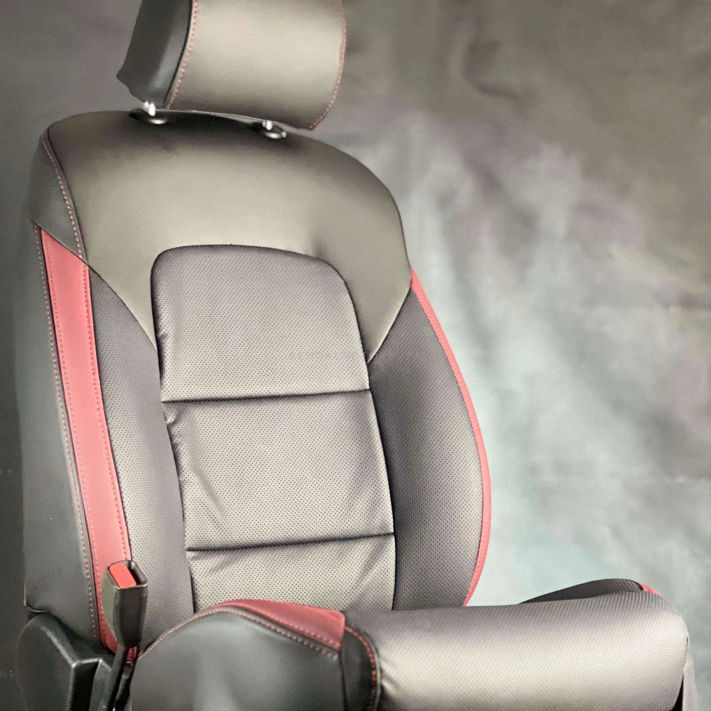 Suzuki Alto Breathable Black Red Seat Covers - Model 2019-2021