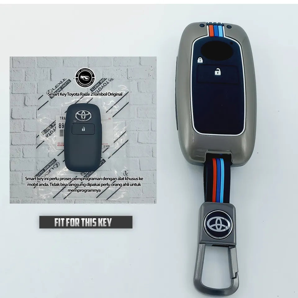 Toyota Raize 2 Button Metal Key Cover