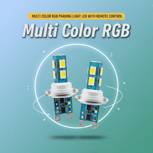 Multi Color RGB Parking Light Led with Remote Control