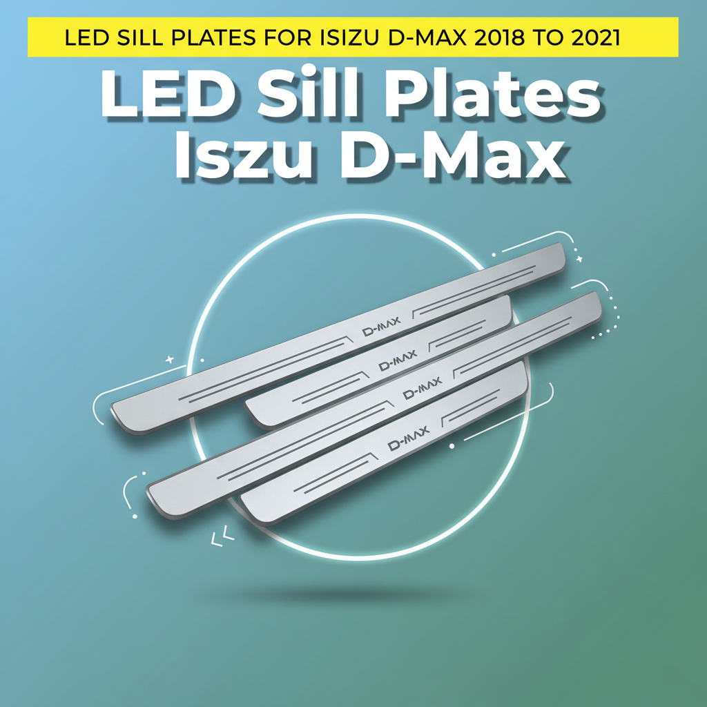 LED Sill Plates For Isuzu D-Max 2018 to 2021