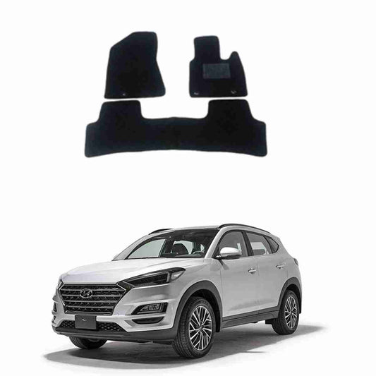 Hyundai Tucson Model 2020 to 2021 Custom Fit Carpet Floor Mat Black