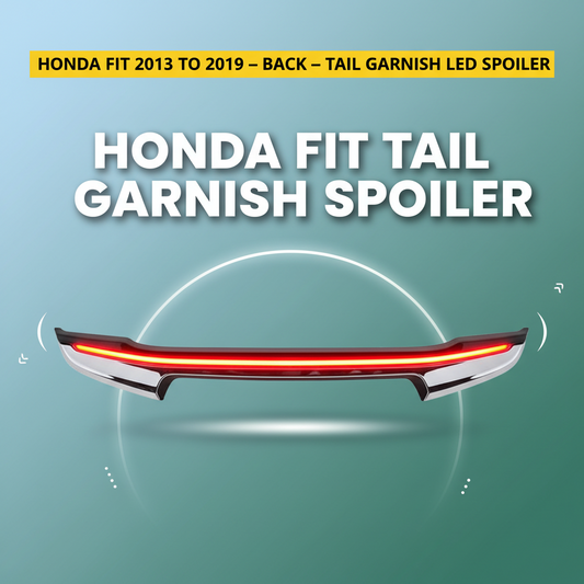 Honda Fit 2013 to 2019 – Back – Tail Garnish LED Spoiler