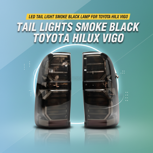 LED Tail Light Smoke Black Lamp For Toyota Hilux Vigo