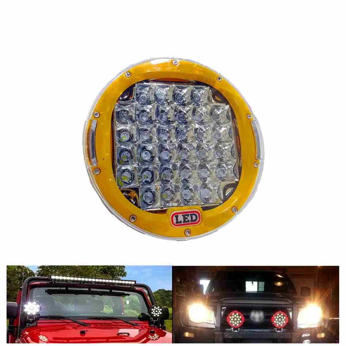 Fog Lamps /Fog Lights Large Yellow Pair For Truck Jeep