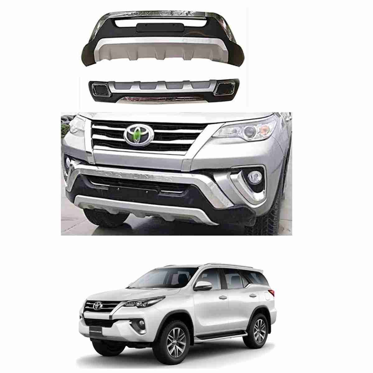 Toyota Fortuner 2017 to 2020 Bumper Guard Front and Back