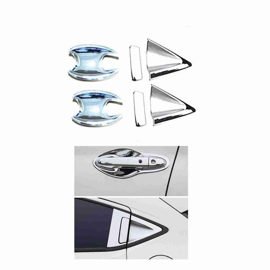 Chrome Handle Front And Back Outer Bowl Trims For Honda Vezel 2013 to 2021