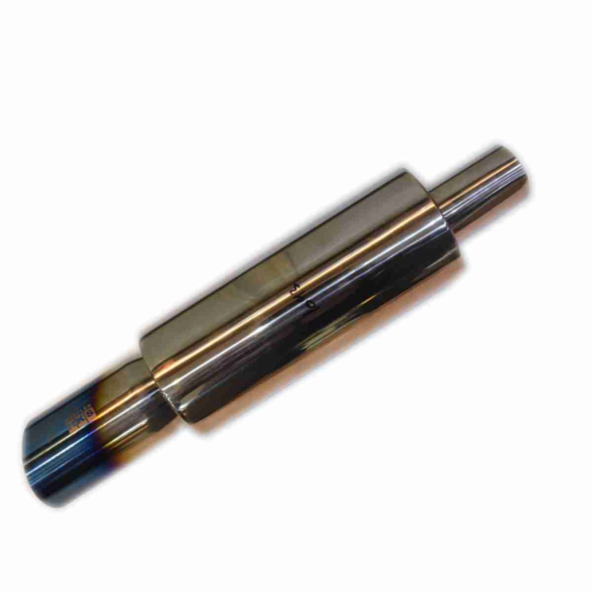 HKS Trim Cut Universal Exhaust Pipe Burnt Tip Neo Chrome