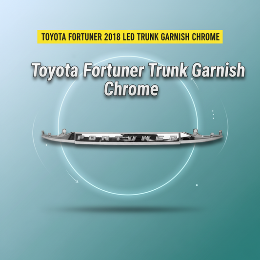 Toyota Fortuner 2018 LED Trunk Garnish Chrome