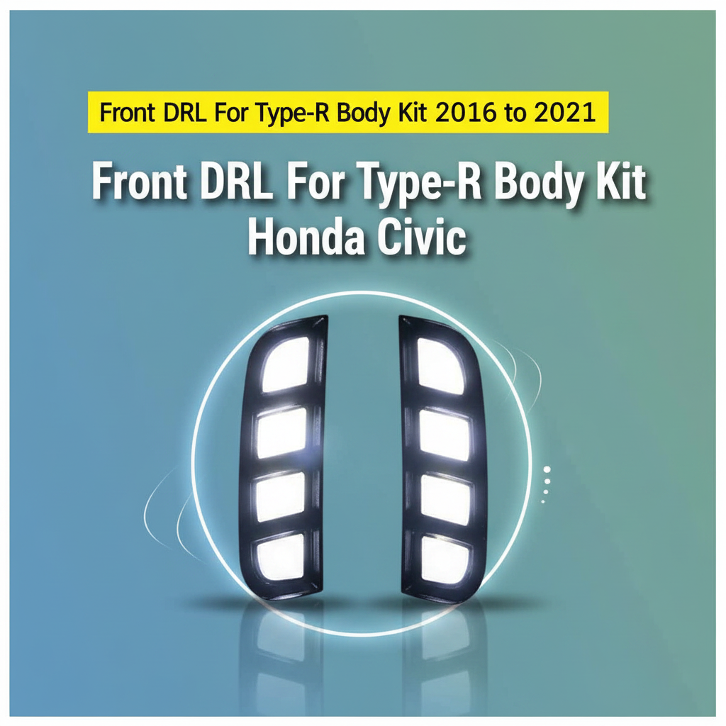 Front DRL For Type-R Body Kit Honda Civic 2016 to 2021