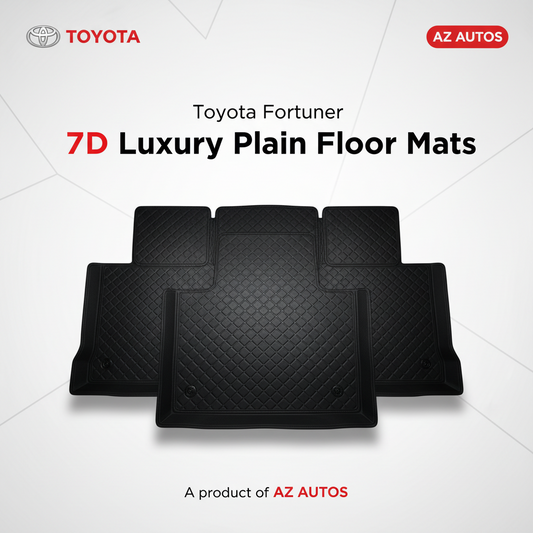 7D Floor Mats Plain For Toyota Fortuner 2012 to 2016