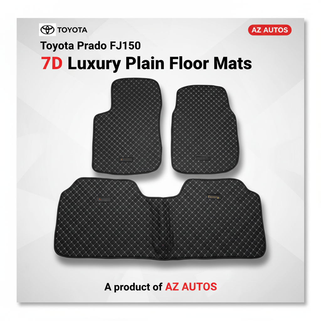 7D Floor Mats Plain For for Prado FJ150 2009 to 2018