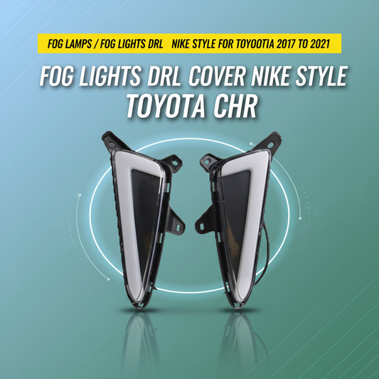 Fog Lamps / Fog Lights DRL Cover Nike Style For Toyota CHR 2017 to 2021