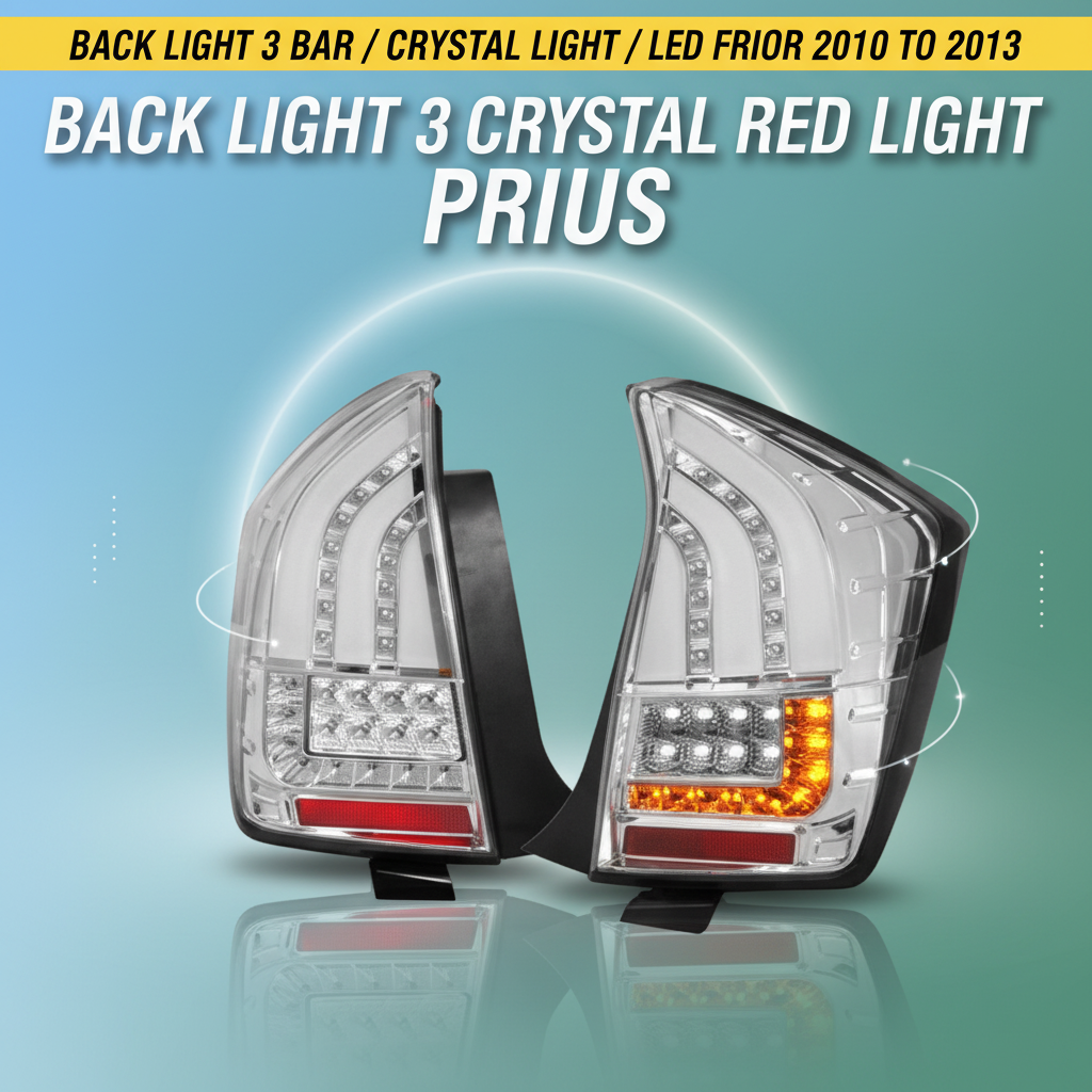 Back Light 3 Bar / Crystal red Light / Led for Prius 2010 to 2013