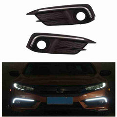 Fog Lights DRL Cover For Honda Civic 2016 to 2021