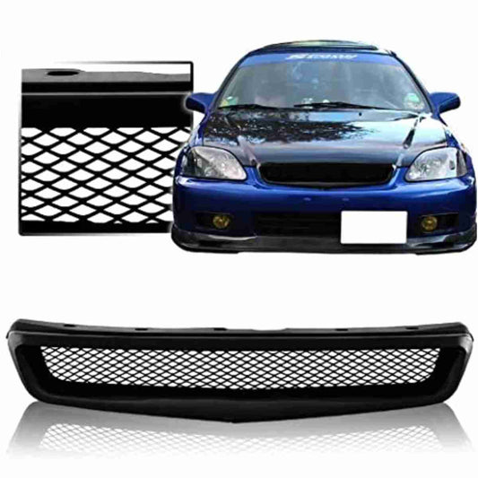 Honda Civic 1997 to 1998 Front Bumper Plastic Mesh Grille