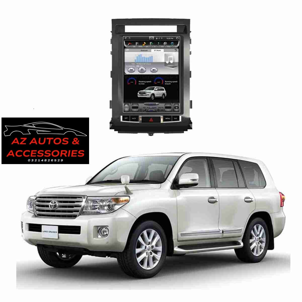 Land Cruiser FJ200 2008 to 2012 Android Tesla LCD Screen IPS Display Multimedia System