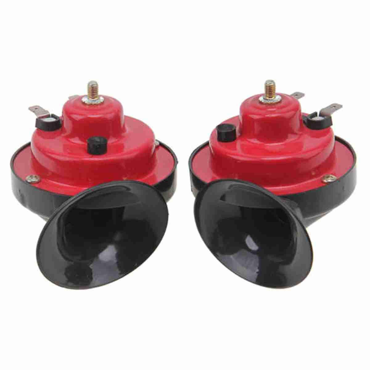 SEGER Trumpet Car Horn Set – High Tone – 12 Volt – Universal Fit – 60B Series 12V Loud Horn with Brackets