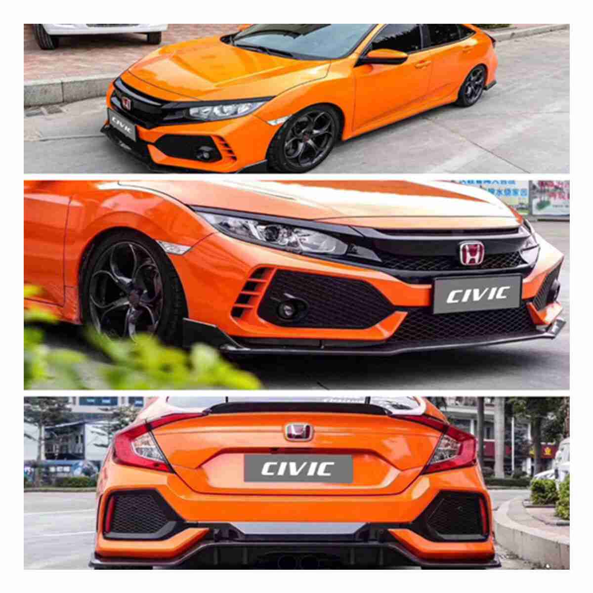 Honda Civic 2016-2020 Type R Body Kit / Bodykit With Side Panel