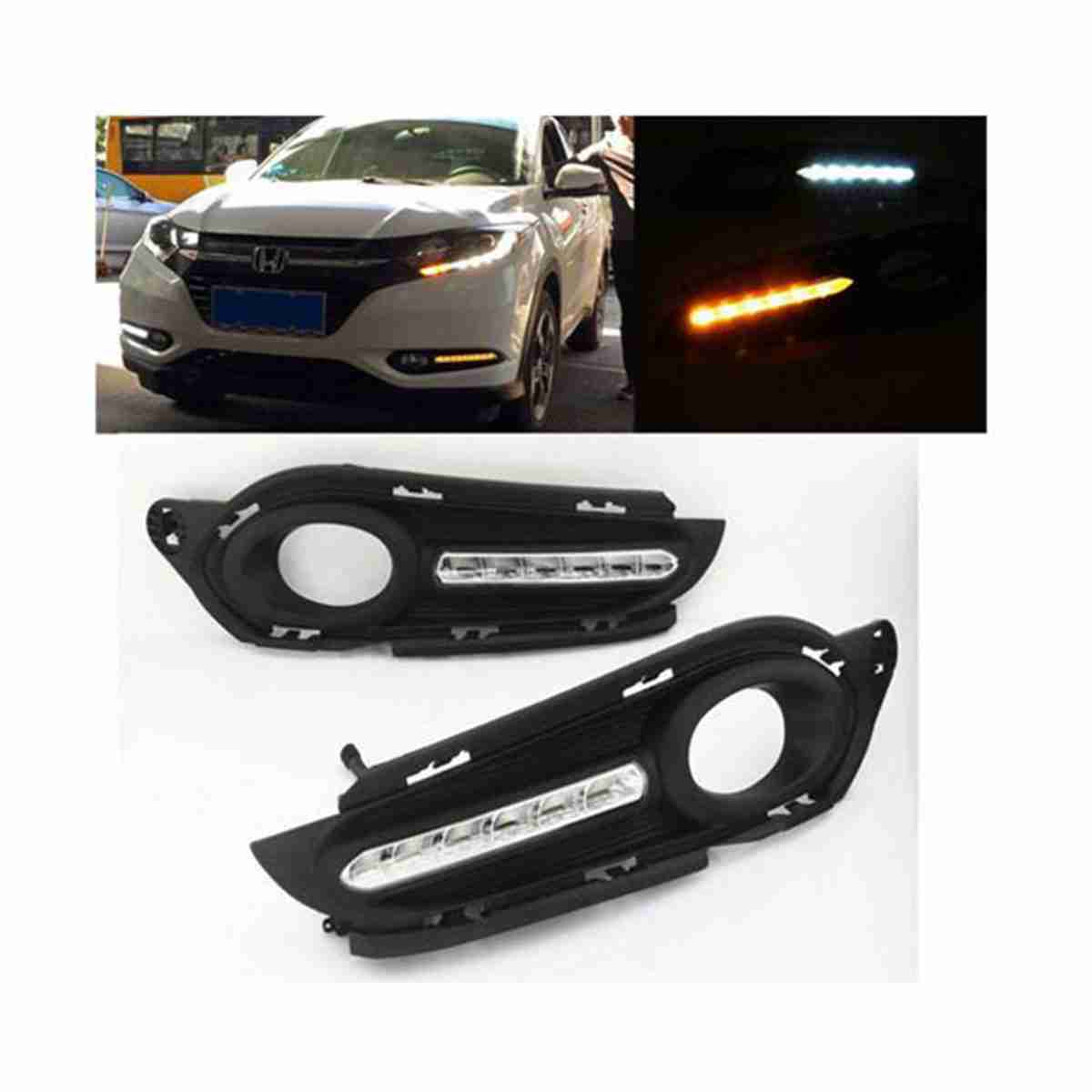 Fog Lamps / Fog Lights DRL Cover Style B for Honda Vezel 2012 to 2017