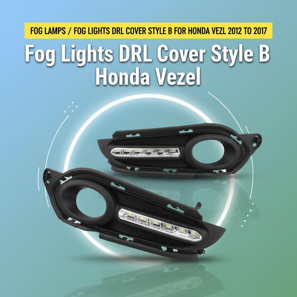 Fog Lamps / Fog Lights DRL Cover Style B for Honda Vezel 2012 to 2017