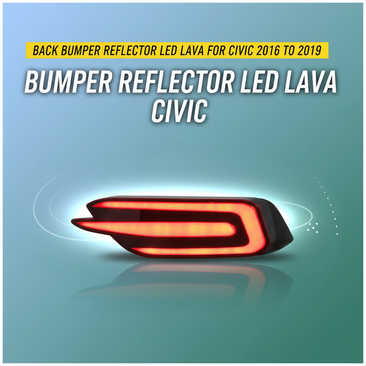 Back Bumper Reflector Led Lava for Civic 2016 to 2019