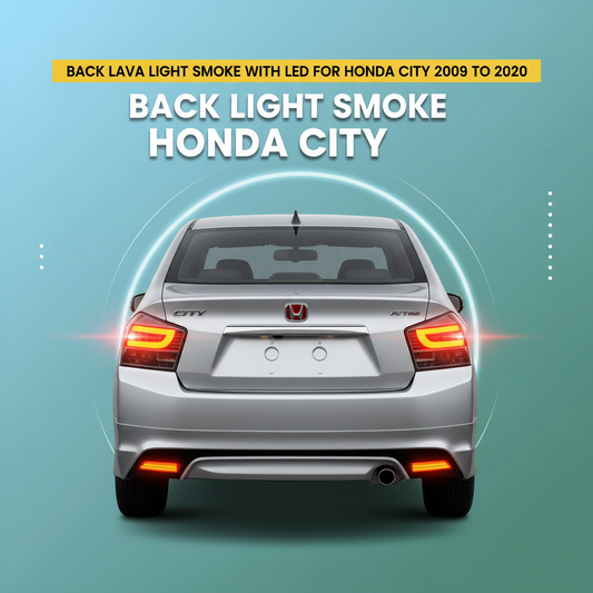 Back Lava Light Smoke with LED for Honda City 2009 to 2020